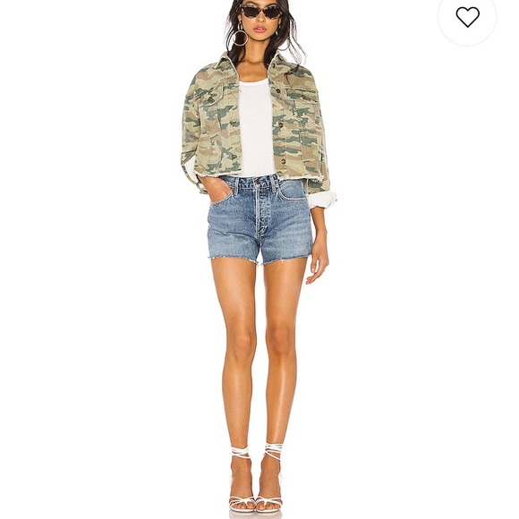 Free People Jackets & Blazers - Free People Camo Crop Jacket
